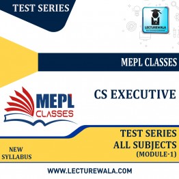CS EXECUTIVE - TEST SERIES - MODULE 1 COMBO (ALL 4 PAPERS)By Mepl Classes: Test series.