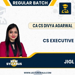 CS Executive MODULE 1 JIGL New Syllabus Regular Course By CA CS Divya Agarwal  : Pen drive / Online classes.