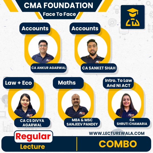 CMA Foundation New Syllabyus All subject Combo ( FACE TO FACE ) Recorded Regular Course : Video Lecture by MEPL CLASSES 