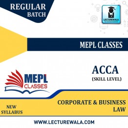 ACCA - SKILL LEVEL - CORPORATE & BUSINESS LAW (WITHOUT BOOKS) - FOR LAPTOP/DESKTOP ONLY BY MEPL