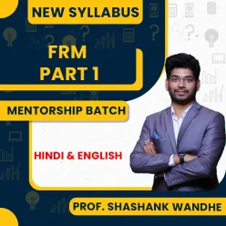 PROF. Shashank Wandhe FRM Part - 1 Mentorship Video Classes in English/Hinglish : Online Classes