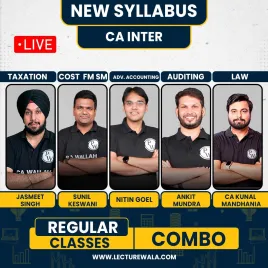 CA Inter Pro Udesh Regular Jan 2027 Group (1+2) Combo by Pw : Online Classes