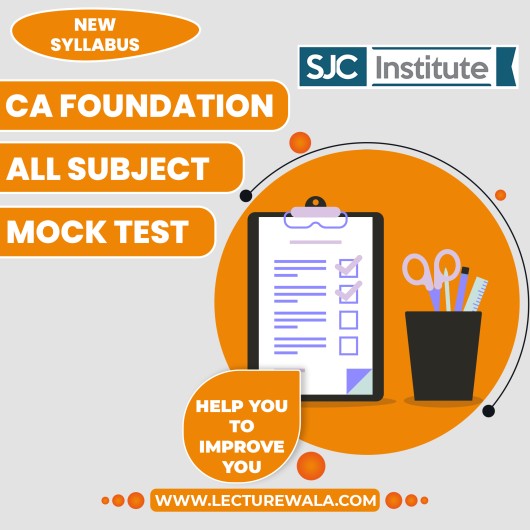 SJC Institute All Subjects (1 Paper - 04 Mock Test For CA Foundation