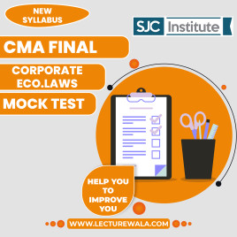 SJC Institute Group - 3 Paper 13 Corporate and Economic Laws (CEL) Mock Test For CMA Final  SJC Institute Group - 3 Paper 13 Corporate and Economic Laws (CEL) Mock Test For CMA Final