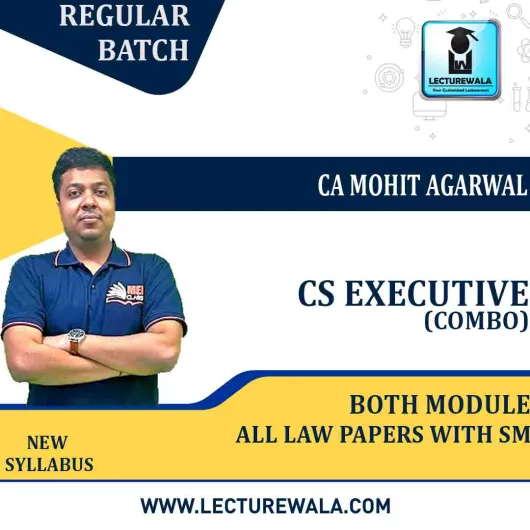 CS Executive Both Module All Law Papers with SM Regular Course : Video Lecture + Study Material By MEPL CLASSES ( Mohit Agarwal ) (For Dec. 2022 & Jun 2023) CS Executive Both Module All Law Papers with SM Regular Course : Video Lecture + Study Material By MEPL CLASSES ( Mohit Agarwal ) (For Dec. 2022 & Jun 2023)