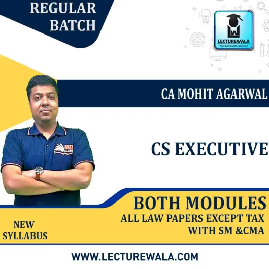 CS Executive All Law Papers With SM & Corporate Management Accounting Combo Regular Course Old Syllabus : Video Lecture + Study Material By MEPL CLASSES (CA Mohit Agarwal & CA CS Divya Agarwal Ma'am ) (For Dec. 2022 & Jun 2023) CS Executive All Law Papers With SM & Corporate Management Accounting Combo Regular Course Old Syllabus : Video Lecture + Study Material By MEPL CLASSES (CA Mohit Agarwal & CA CS Divya Agarwal Ma'am ) (For Dec. 2022 & Jun 2023)