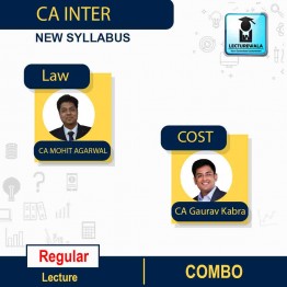 CA Inter Law & Cost Combo Live @ Home Regular Course : Video Lecture + Study Material by CA Mohit Agarwal & CA Gourav Kabra (For May 2022 & Nov 2022)