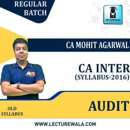 CA Inter Audit New Syllabus Regular Course By CA Mohit Agarwal : Pen drive / Online classes.