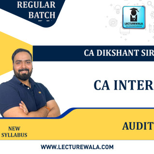 CA Inter Audit Regular Course: CA DIkshant Sir : Pen Drive / Online Classes CA Inter Audit Regular Course: CA DIkshant Sir : Pen Drive / Online Classes