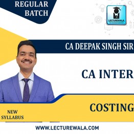 CA Inter Costing Regular Course by CA Deepak Singh : Pen Drive / Online Classes