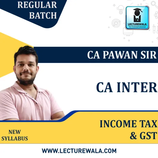 CA Inter Income Tax & GST Combo Regular Course By CA Pawan Sir : Pen Drive / Online Classes CA Inter Income Tax & GST Combo Regular Course By CA Pawan Sir : Pen Drive / Online Classes