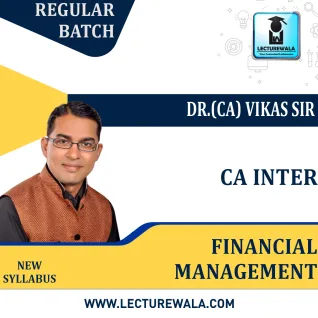 CA Inter Financial Management Only Regular Course Dr.(CA) Vikas Sir : Pen Drive Online Classes CA Inter Financial Management Only Regular Course Dr.(CA) Vikas Sir : Pen Drive Online Classes