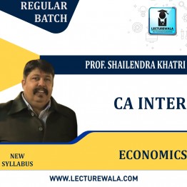 CA Inter Economics Only Regular Course: by Prof. Shailendra Khatri : Pen Drive Online Classes