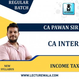 CA Inter Income Tax Only Regular Course : CA Pawan Sir : Pen Drive Online Classes