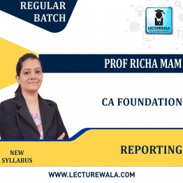 CA Foundation English Reporting (Paper - 2) Regular Course Prof.Richa Mam : Pen Drive / Online Classes