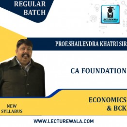 CA Foundation Economics & BCK Regular Course:Prof.shailendra Khatri Sir : Pen Drive Online Classes