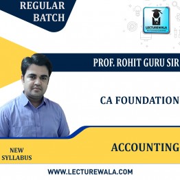 CA Foundation Accounting Regular Course Prof.Rohit Guru Sir : Pen Drive / Online Classes