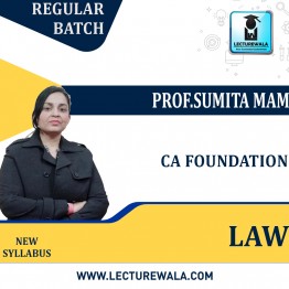 CA Foundation Law (Paper - 2) Regular Course By  Prof.Sumita Mam : Pen Drive / Online Classes