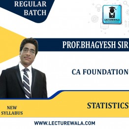 CA Foundation Statistics (Paper - 3) Regular Course Prof.Bhagyesh Sir: Pen Drive Online Classes.