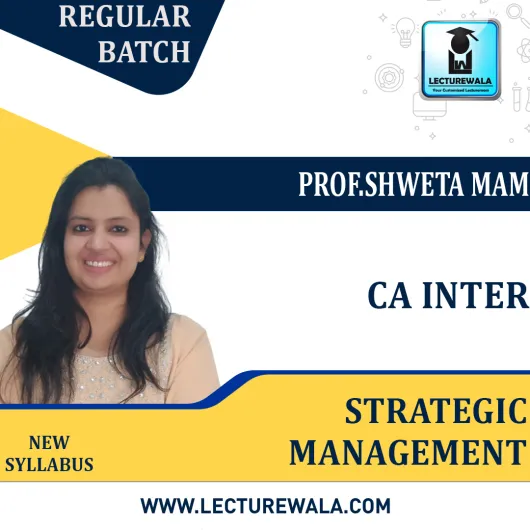 CA Inter SM Only Regular Course By Prof.Shweta mam : Pen Drive Online Classes CA Inter SM Only Regular Course By Prof.Shweta mam : Pen Drive Online Classes