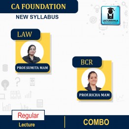 CA Foundation Law & BCR Regular Course By Prof.Sumita Mam & Prof.Richa Mam : Pen Drive / Online Classes