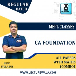 CA Foundation All Papers With Maths Combo Regular Course : Video Lecture + Study Material by CA Mohit Agarwal (For May 2022 & Nov. 2022)