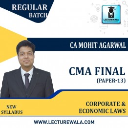 CMA Final Corporate  & Economic Laws  (paper - 13) Regular Course by CA Mohit Agarwal : Pen drive / Online classes.