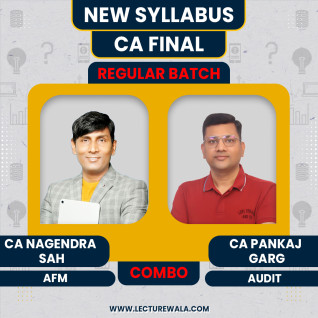 CA Final AFM & Audit Recorded Regular Batch Combo by CA Nagendra Sah & CA Pankaj Garg : Online Classes   CA Final AFM & Audit Recorded Regular Batch Combo by CA Nagendra Sah & CA Pankaj Garg : Online Classes