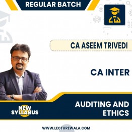 CA Inter Audit & Ethics New Syllabus By CA Aseem Trivedi  : Online classes.