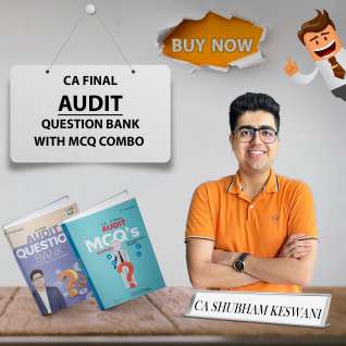 CA Final Audit Question Bank with MCQ Combo (New Scheme) By CA Shubham Keswani 