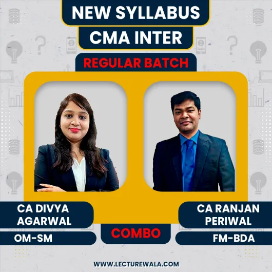 CMA Inter New OMSM & FM-BDA Regular Classes By CA CS Divya Agarwal & CA Ranjan Periwal : Google Drive / Online Classes CMA Inter New OMSM & FM-BDA Regular Classes By CA CS Divya Agarwal & CA Ranjan Periwal : Google Drive / Online Classes