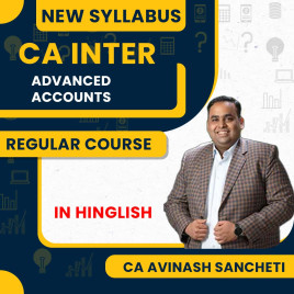 CA Avinash Sancheti Adv. Accounts Regular Batch For CA Inter 