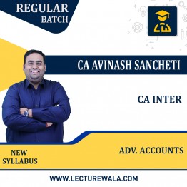 CA Inter Adv. Accounts (Group 2) New Syllabus Regular Course By CA Avinash Sancheti: Pen Drive / Google Drive.