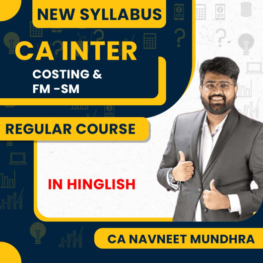 CA Navneet Mundhra Costing & FM-SM New Syllabus COMBO For CA Inter CA Navneet Mundhra Costing & FM-SM New Syllabus COMBO For CA Inter