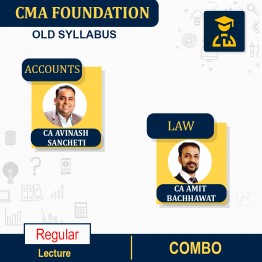 CMA Foundation Accounts and Law Regular Course By CA Avinash Sancheti & CA Amit Bachhawat: Pen drive / online classes