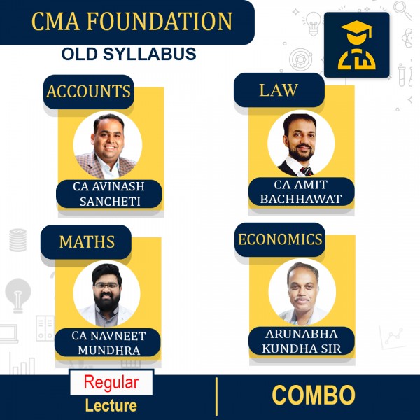 CMA Foundation All Subject Combo Full Course By Navin classes: Pen Drive / Live Online Classes