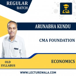 CMA Foundation Economics Regular By Arunabha Kundu : Pen Drive / Online Live Classes