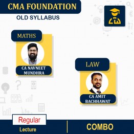 CMA Foundation Laws and Maths Regular Course By CA Navneet Mundhra & CA Amit Bachhawat: Pen drive / online classes
