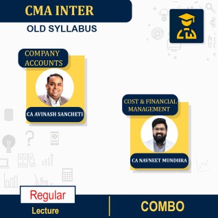 CMA Inter Group 2 Combo- Company Accounts + Cost & FM Regular Course Old Syllabus By CA Avinash Sancheti & CA Navneet Mundhra: Online Classes. CMA Inter Group 2 Combo- Company Accounts + Cost & FM Regular Course Old Syllabus By CA Avinash Sancheti & CA Navneet Mundhra: Online Classes.