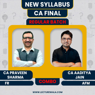 CA Final New Scheme FR and AFM Full Course Combo By CA Parveen Sharma and CA Aaditya Jain : Online Classes  CA Final New Scheme FR and AFM Full Course Combo By CA Parveen Sharma and CA Aaditya Jain : Online Classes