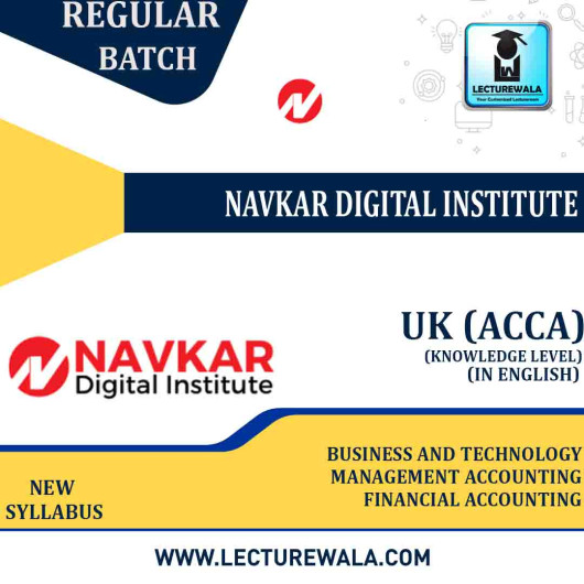 UK ACCA KNOWLEDGE LEVEL (3 SUBJECTS) Full Course : Video Lecture + Study Material By Navkar Digital Institute (For 2022 )
