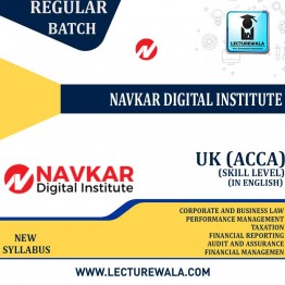 UK ACCA SKILL LEVEL (6 SUBJECTS)  Full Course : Video Lecture + Study Material By Navkar Digital Institute (For 2022 )