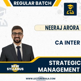 CA Inter Strategic Management (NEW SCHEME) Full Course By Neeraj Arora : Pen drive / Google drive.
