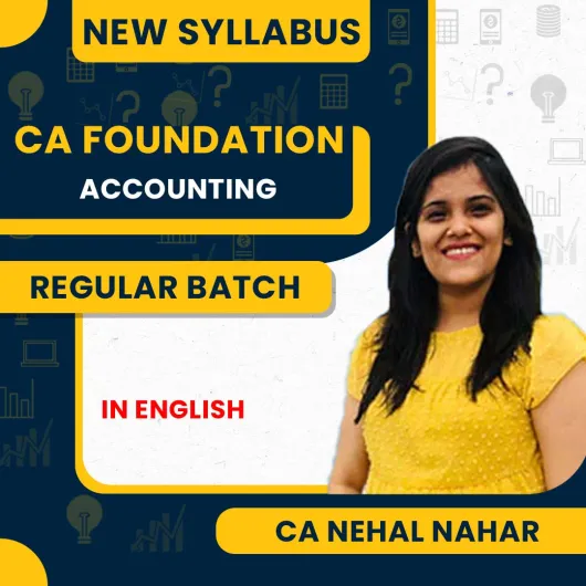 CA Foundation Accounting (English) - Paper 1 By CA Nehal Nahar: Pen Drive / Google Drive. CA Foundation Accounting (English) - Paper 1 By CA Nehal Nahar: Pen Drive / Google Drive.
