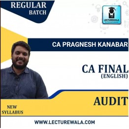 CA  Final Audit English Regular Course : Video Lecture + Study Material By CA Pragnesh Kanabar (For May 2023, & Nov 2023)