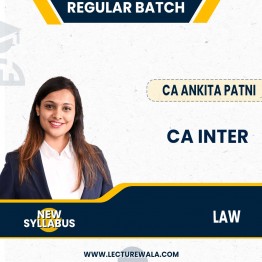 CA Inter Law New Syllabus Regular Course by CA Ankita Patni: Pen drive / Google drive.