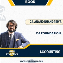 CA FOUNDATION NEW SYLLABUS Individual Paper 1 Accounting Books By CA Anand Bhangariya : Study Material