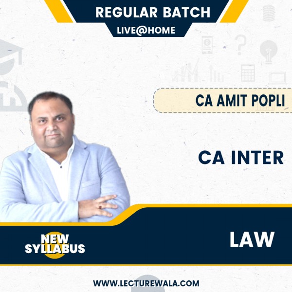 CA Inter Corporate  & Other Laws New Scheme Regular Course by CA Amit Popli : GOOGLE DRIVE  / Online LIVE Classes