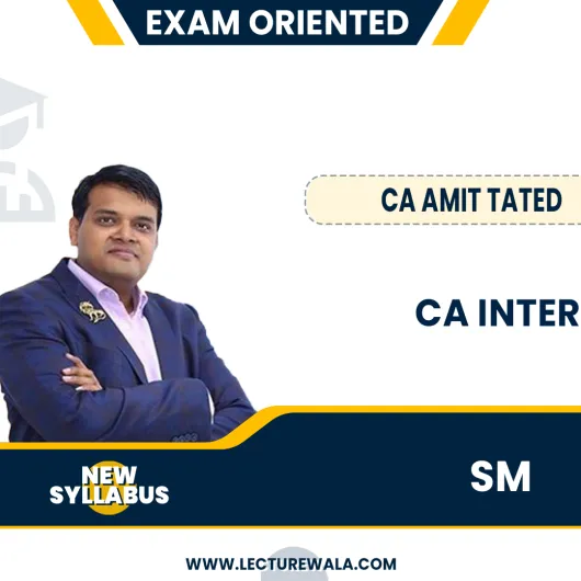 CA Inter Sm Exam-Oriented By CA Amit Tated: Pen Drive / Google Drive.