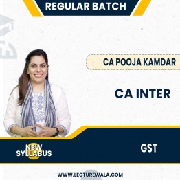 CA Inter Only GST New Syllabus Regular Course By CA Pooja Kamdar: Google Drive / Pen Drive